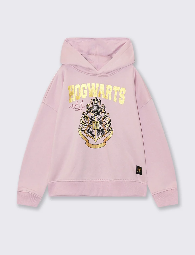 Felpa con cappuccio Harry Potter Hermione - Rosa polvere