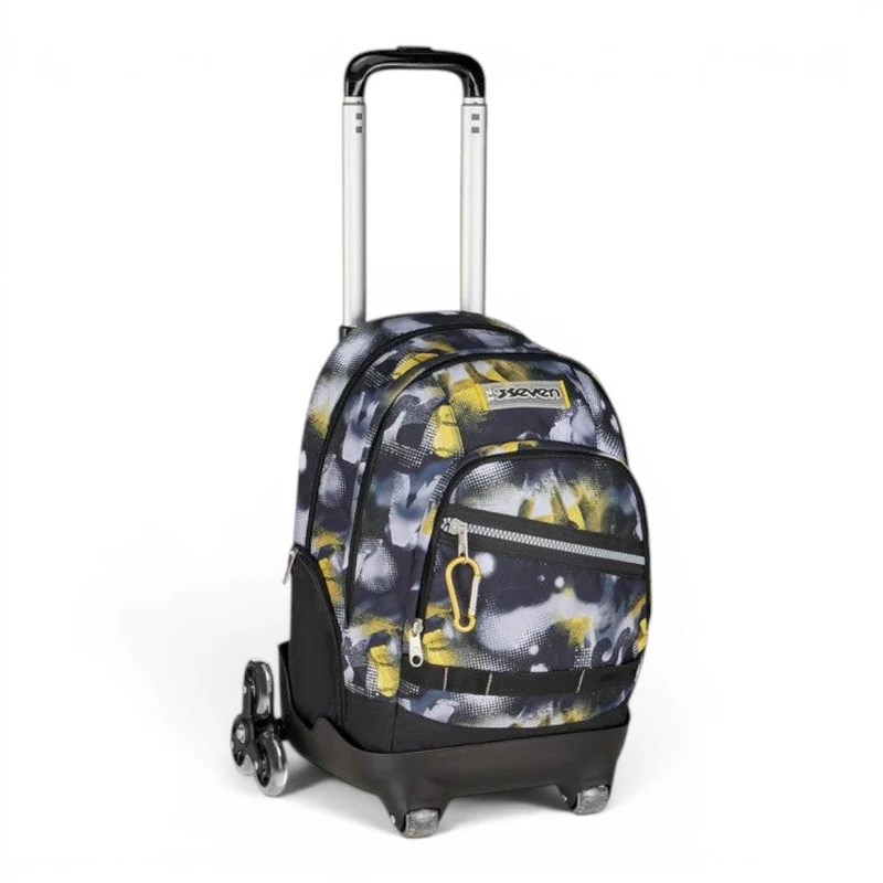 Trolley scuola Seven Comby 8 ruote Golden Paint