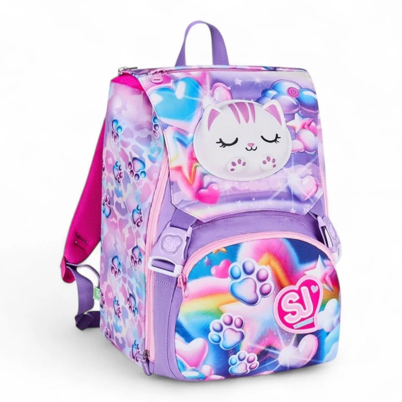 Zaino scuola Seven SJ Big estensibile Glowcat