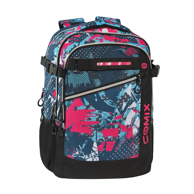Zaino scuola Comix WBS 2.0 Mix Pink ergonomico organizzato