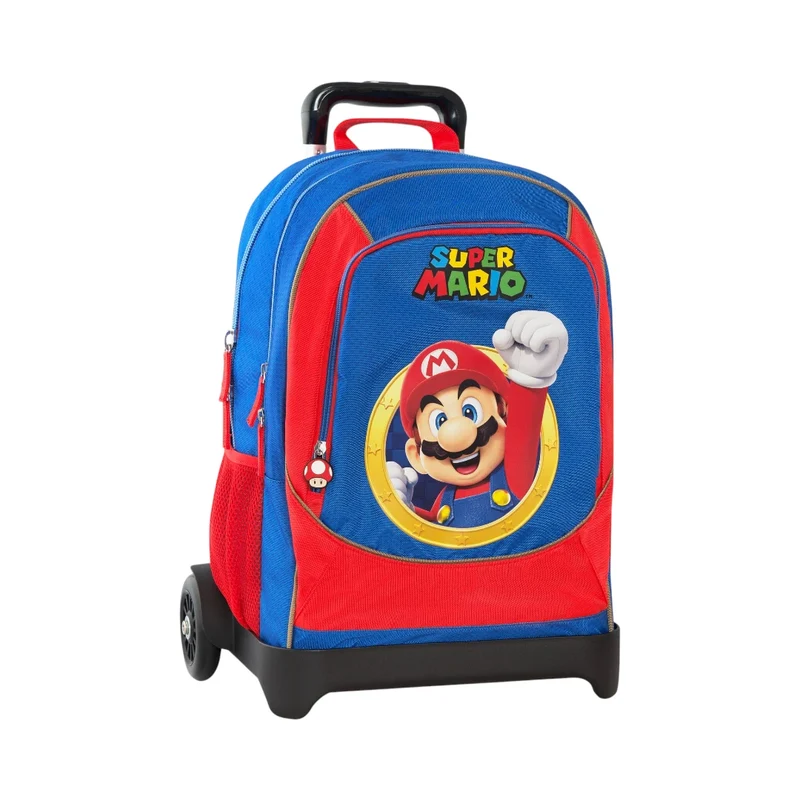 Zaino scuola trolley Super Mario Panini grafica 2026-2027