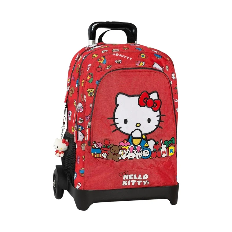 Zaino scuola Hello Kitty con trolley staccabile Panini