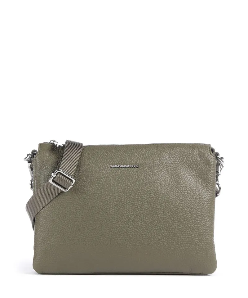 Mandarina Duck Mellow Leather Borsa a tracolla winter olive