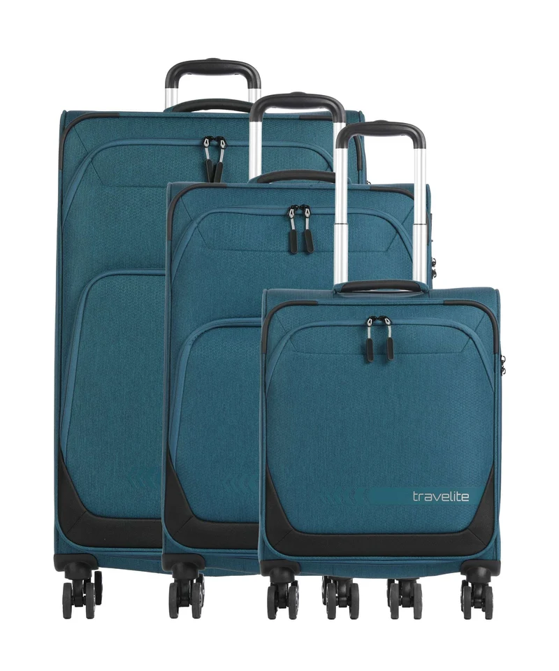 Travelite Kick Off Set valigie trolley (4 ruote) petrol