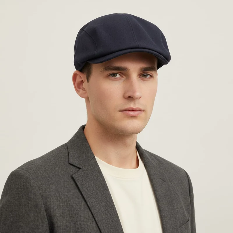 Coppola in suede per uomo elegante - Blu