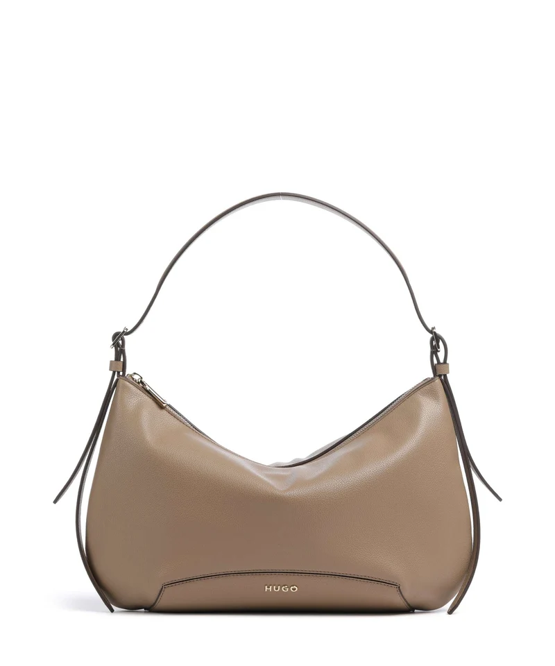 Hugo Lucya Borsa hobo brown overflow
