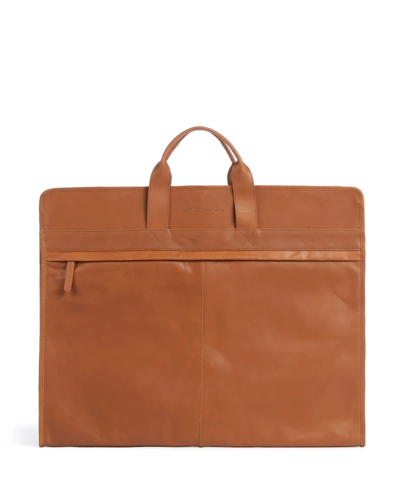 The Chesterfield Brand Wax Pull Up Cow Carson Porta abiti cognac