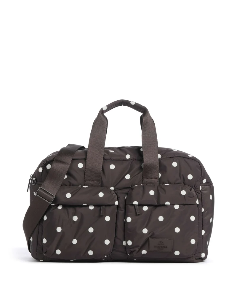 Markberg More Borsone da weekend polka dot/brown
