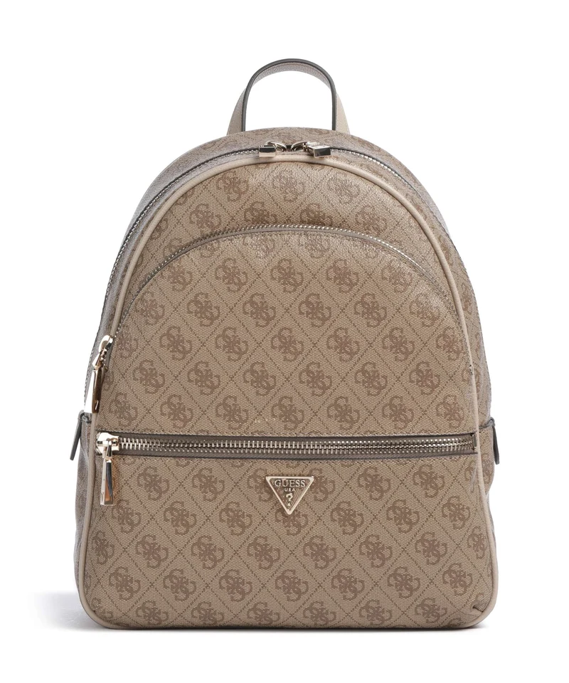 Guess Manhattan II Large Zaino latte logo