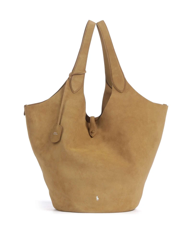 Polo Ralph Lauren Play Large Borsa hobo caramel