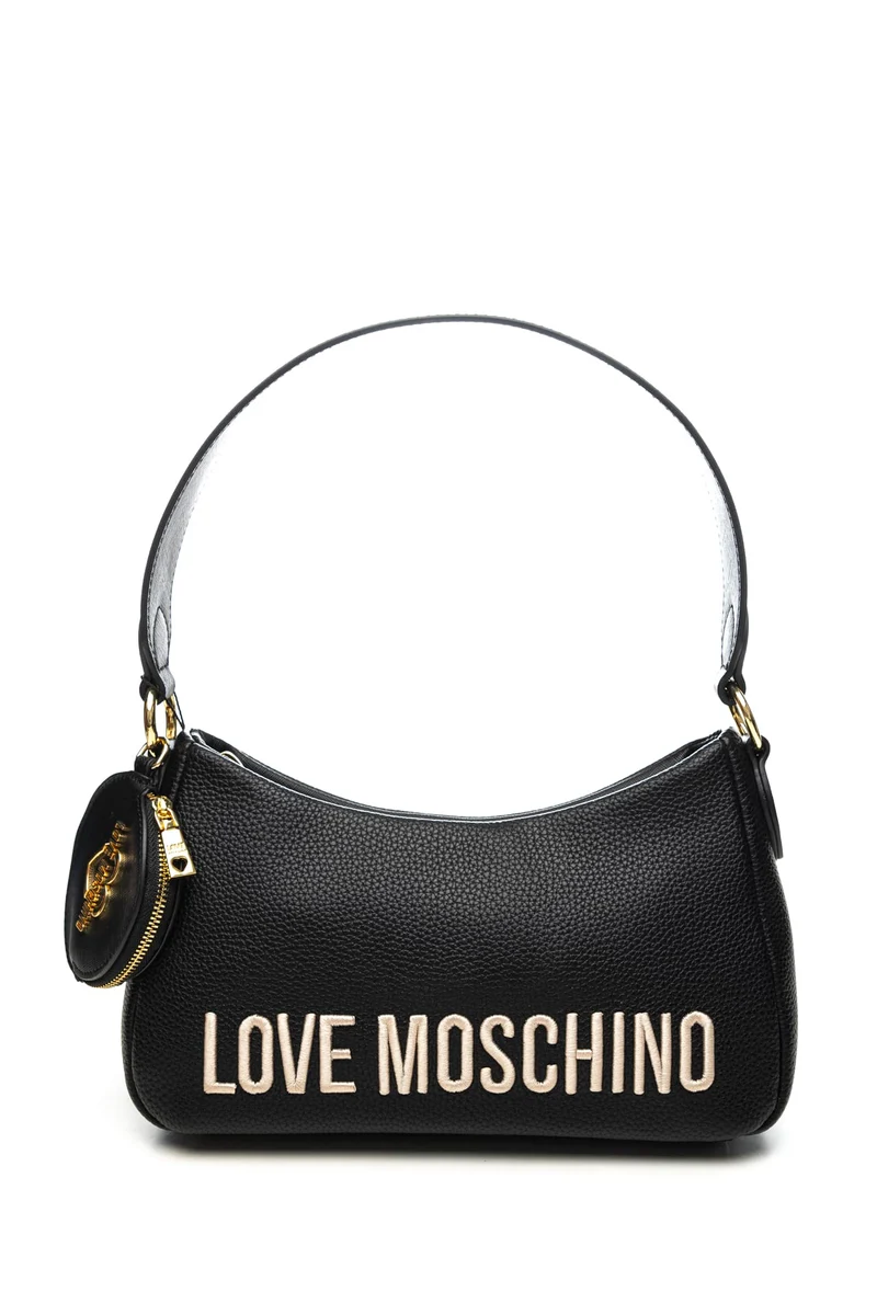 Borsa Love Moschino Pu Black Emb Hb Da Donna Nera In Poliuretano