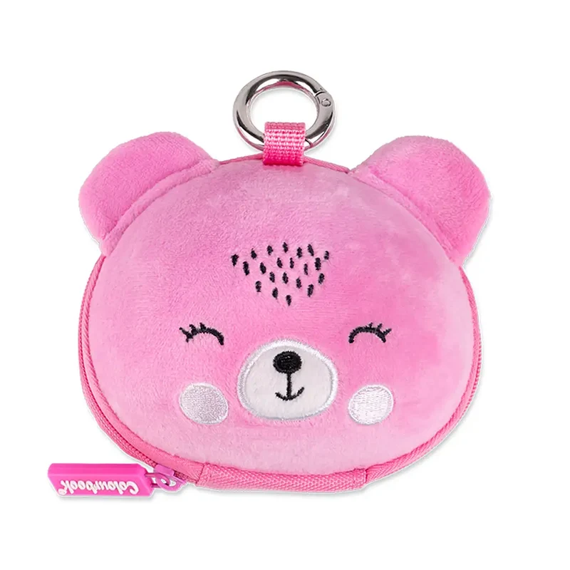 Portamonete peluche Pocket Pets Colourbook con moschettone
