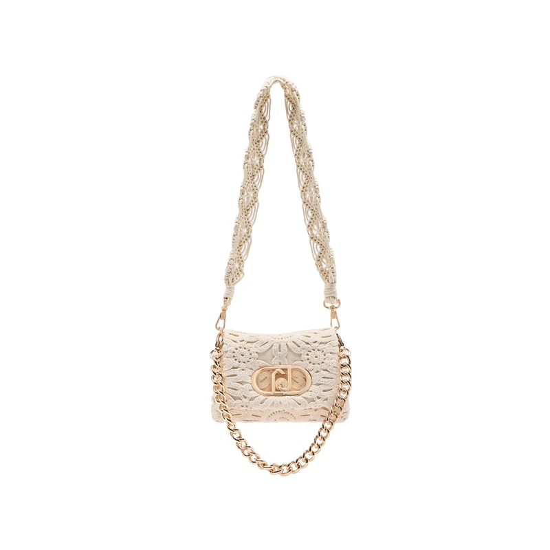 Borsa piccola a tracolla LaPuffy con ricami