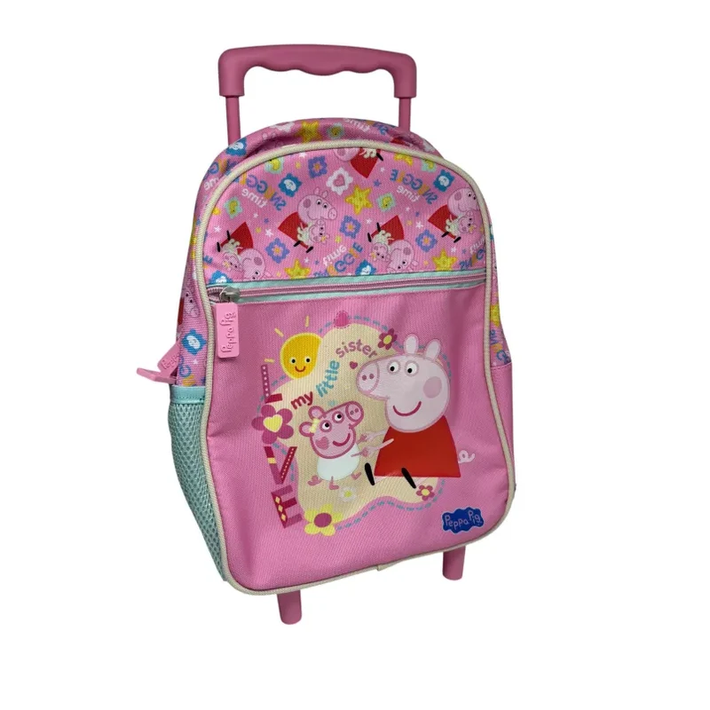Zaino asilo Peppa Pig Maricart con asta telescopica