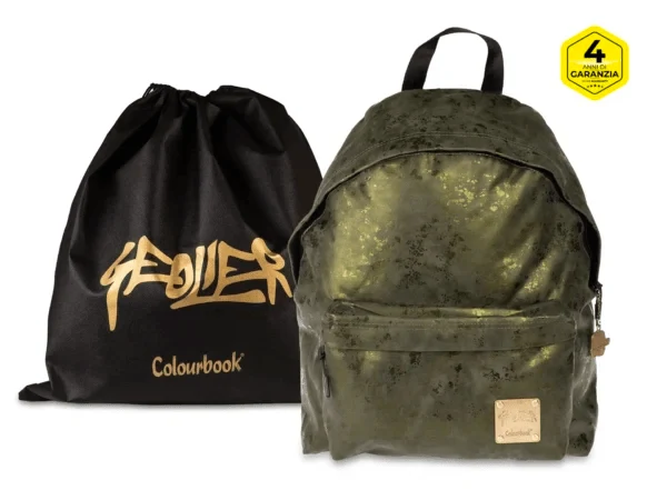 Zaino Green Quarz Geolier by Colourbook simil daino iridescente