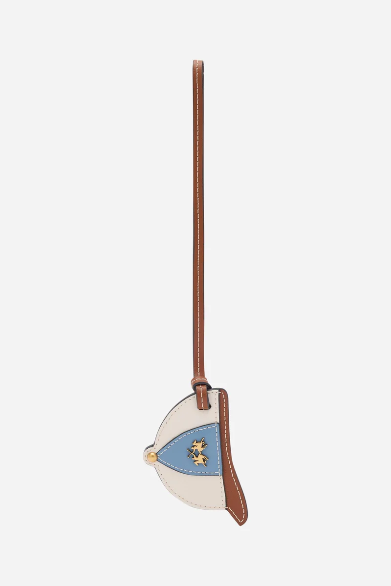 Taschenanhänger aus Leder Polohelm – Polo Helmet