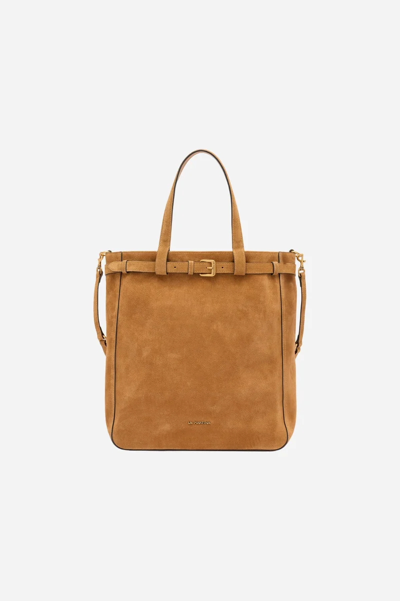 Shopper aus Veloursleder – Etherea