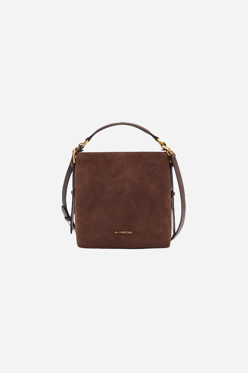 Rechteckige Wildleder-Tote – Tierra Small