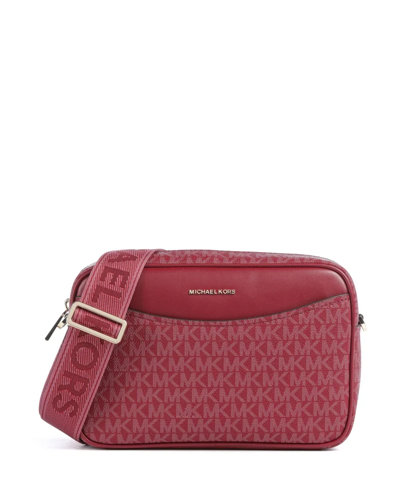 Michael Kors Bev Large Borsa a tracolla deep red