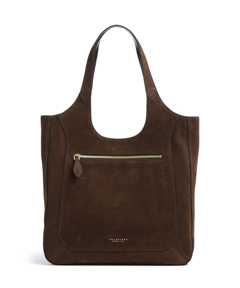 The Bridge Luce Soft Borsa hobo moka