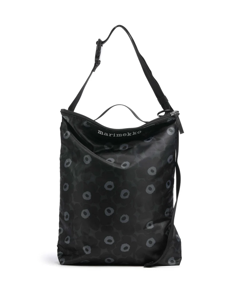 Marimekko Neat Unikko M Borsa hobo black/dark grey