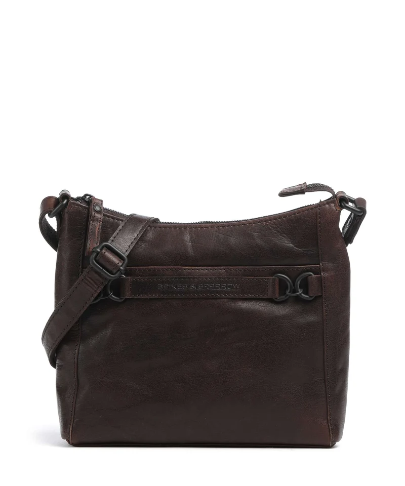 Spikes & Sparrow Bronco Elize Borsa a tracolla dark brown