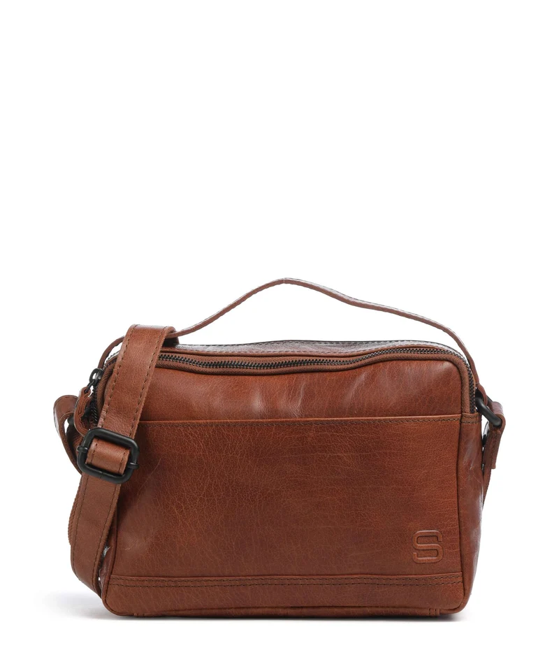 Spikes & Sparrow Bronco Randell Borsa a tracolla brandy