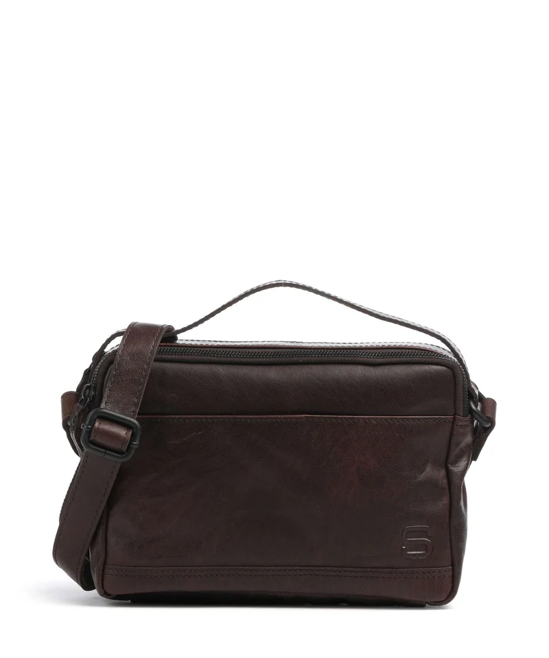 Spikes & Sparrow Bronco Randell Borsa a tracolla dark brown