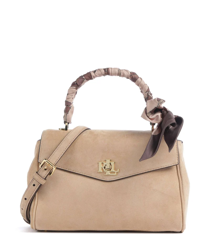 Lauren Ralph Lauren Farrah Small Borsa a mano camel/urban bltng/camel multi
