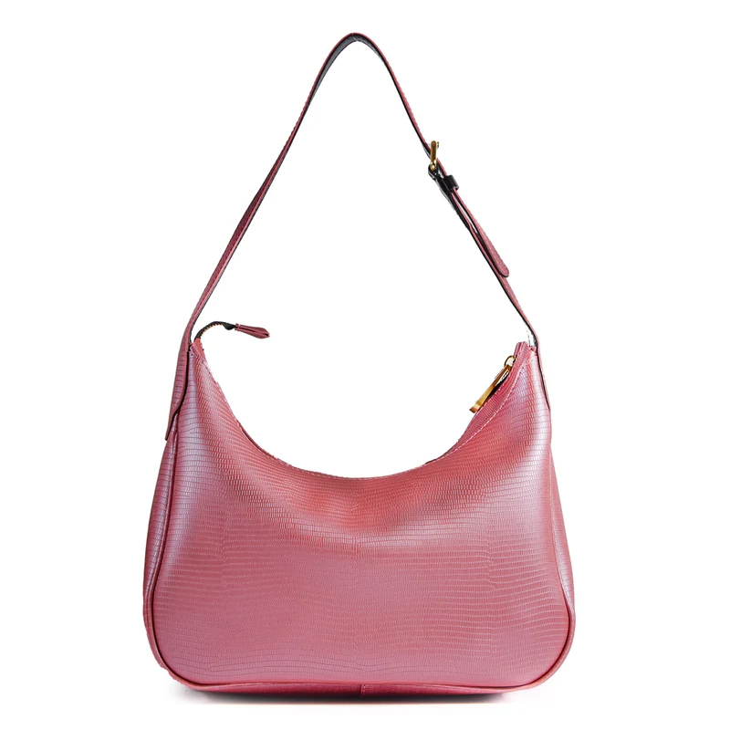 Gum Borsa Modello Jackie Rosa In Vinile Priva di Tasche Interne