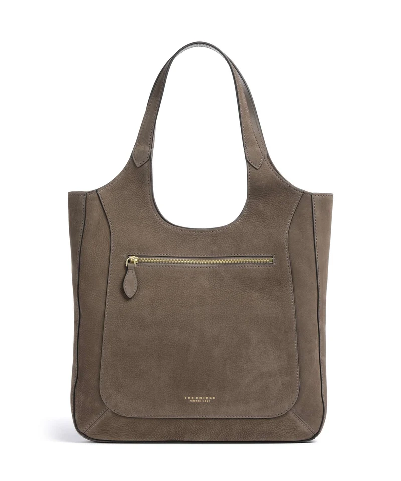 The Bridge Luce Soft Borsa hobo greige