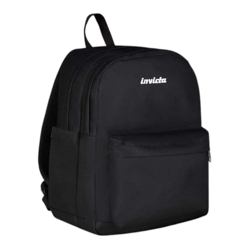 Zaino Invicta LAB nero Plain 27L in Poliestere Riciclato