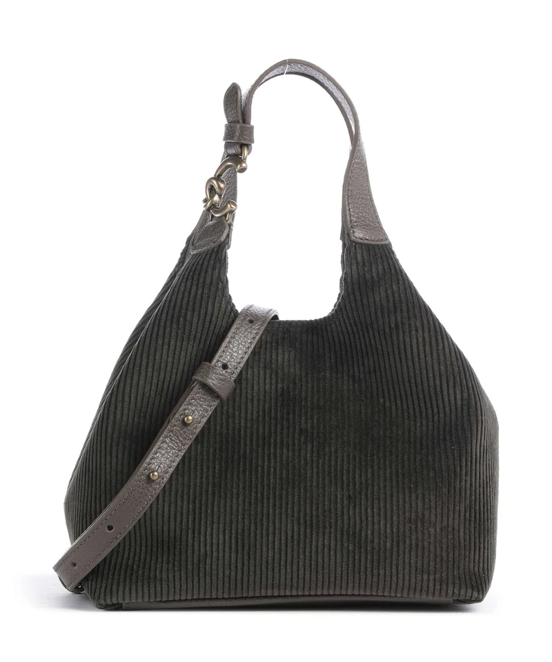 Coccinelle C-Easy Corduroy Borsa a mano fango