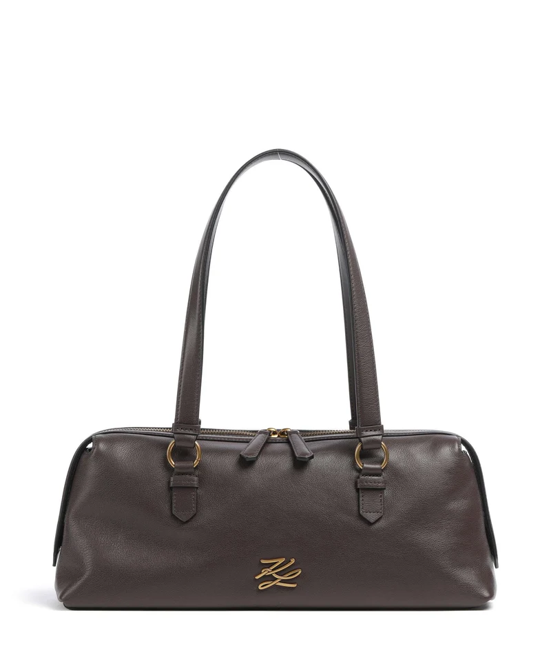 Karl Lagerfeld K/Autograph Medium Borsa a spalla tobacco