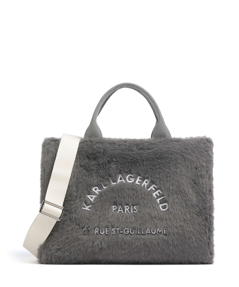 Karl Lagerfeld K/Rue St Guillaume Borsa a mano ash grey