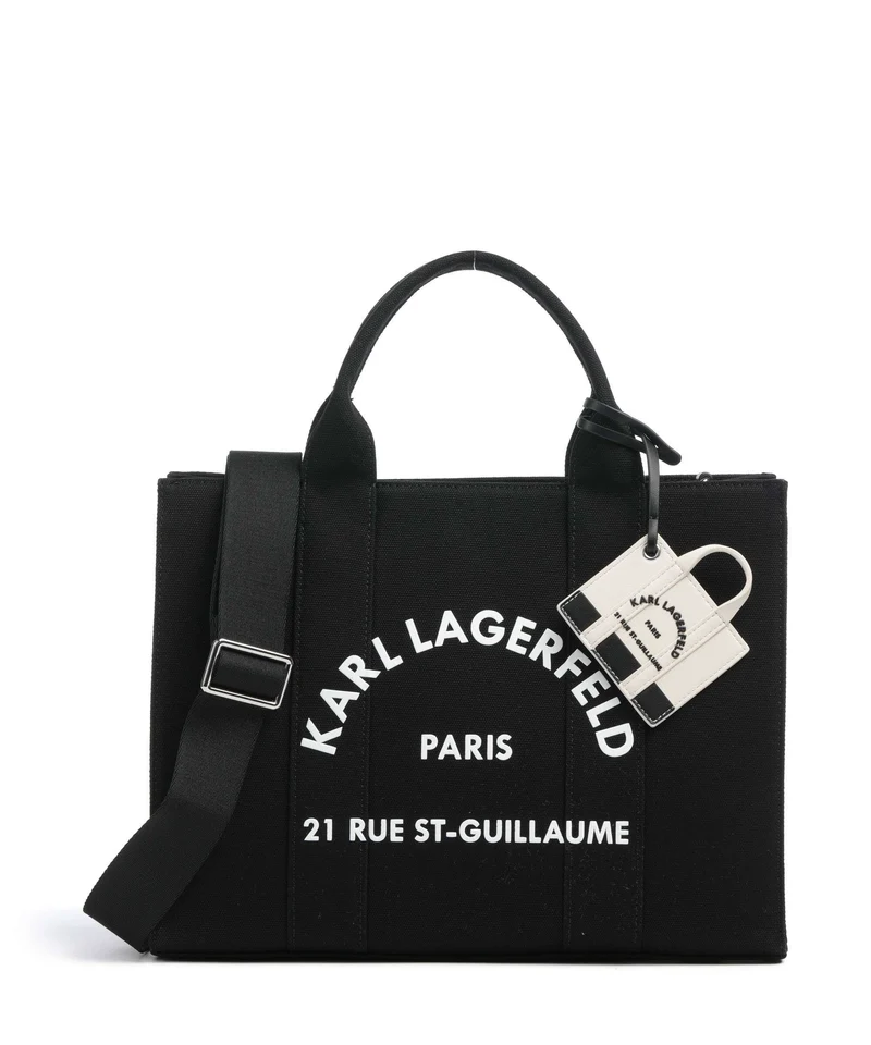 Karl Lagerfeld K/Rue St Guillaume Medium Borsa a mano black