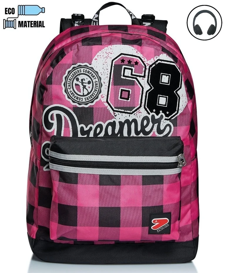 ZAINO Seven® REVERSIBILE CON CUFFIE - THE DOUBLE COLLEGE GIRL