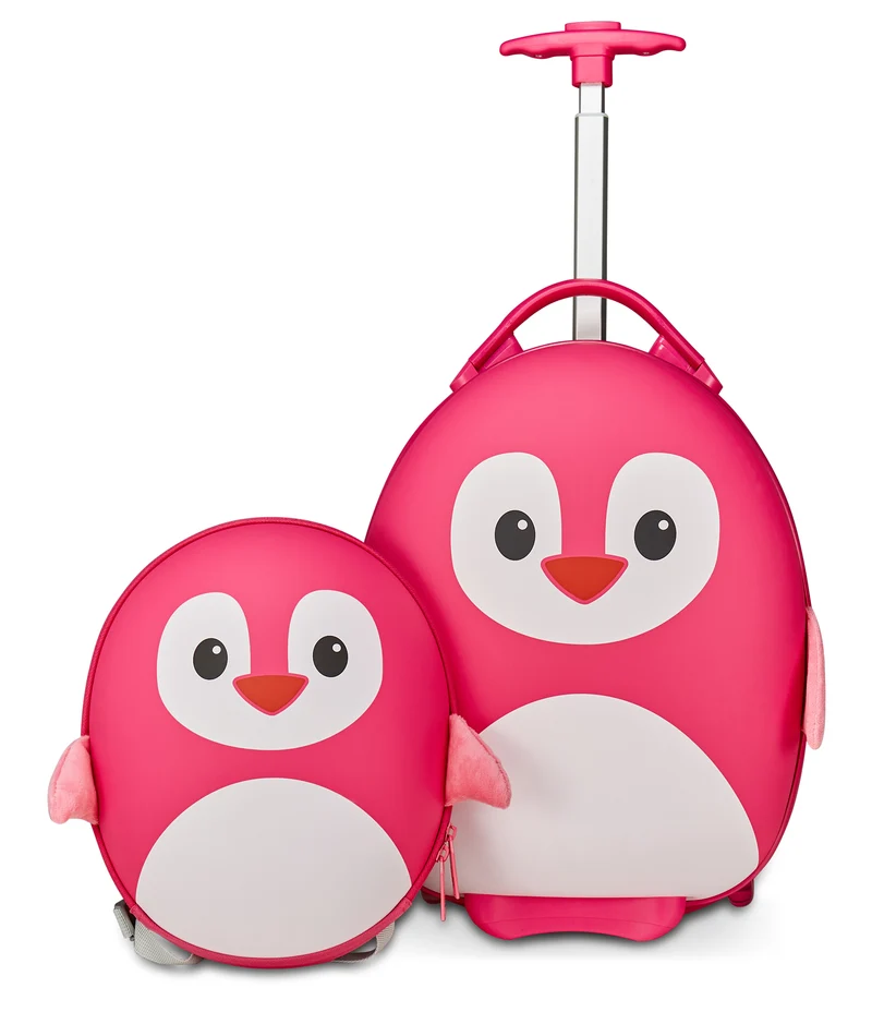 SET TROLLEY E ZAINETTO PINGUINO FANCY ANIMALS