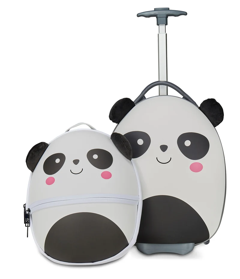 SET TROLLEY E ZAINETTO PANDA FANCY ANIMALS