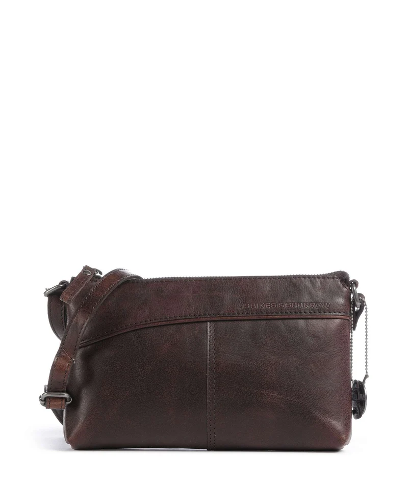 Spikes & Sparrow Bronco Merlin Borsa a tracolla dark brown