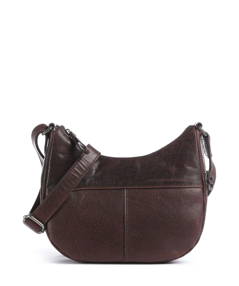 Spikes & Sparrow Bronco Filippa Borsa a tracolla dark brown