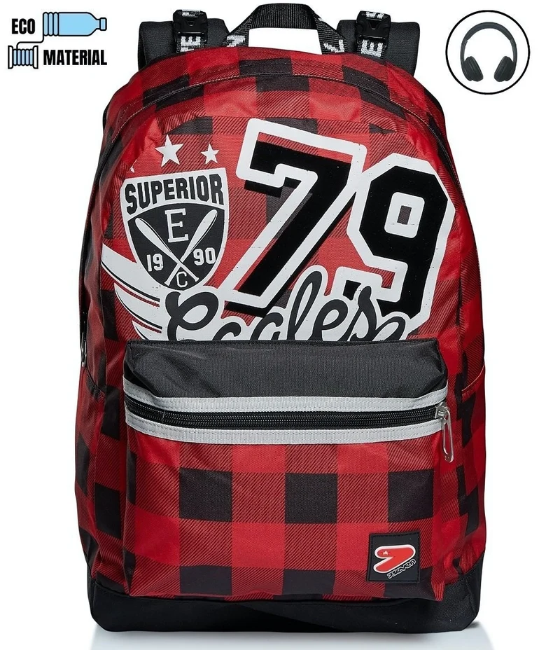 ZAINO Seven® REVERSIBILE CON CUFFIE - THE DOUBLE COLLEGE BOY
