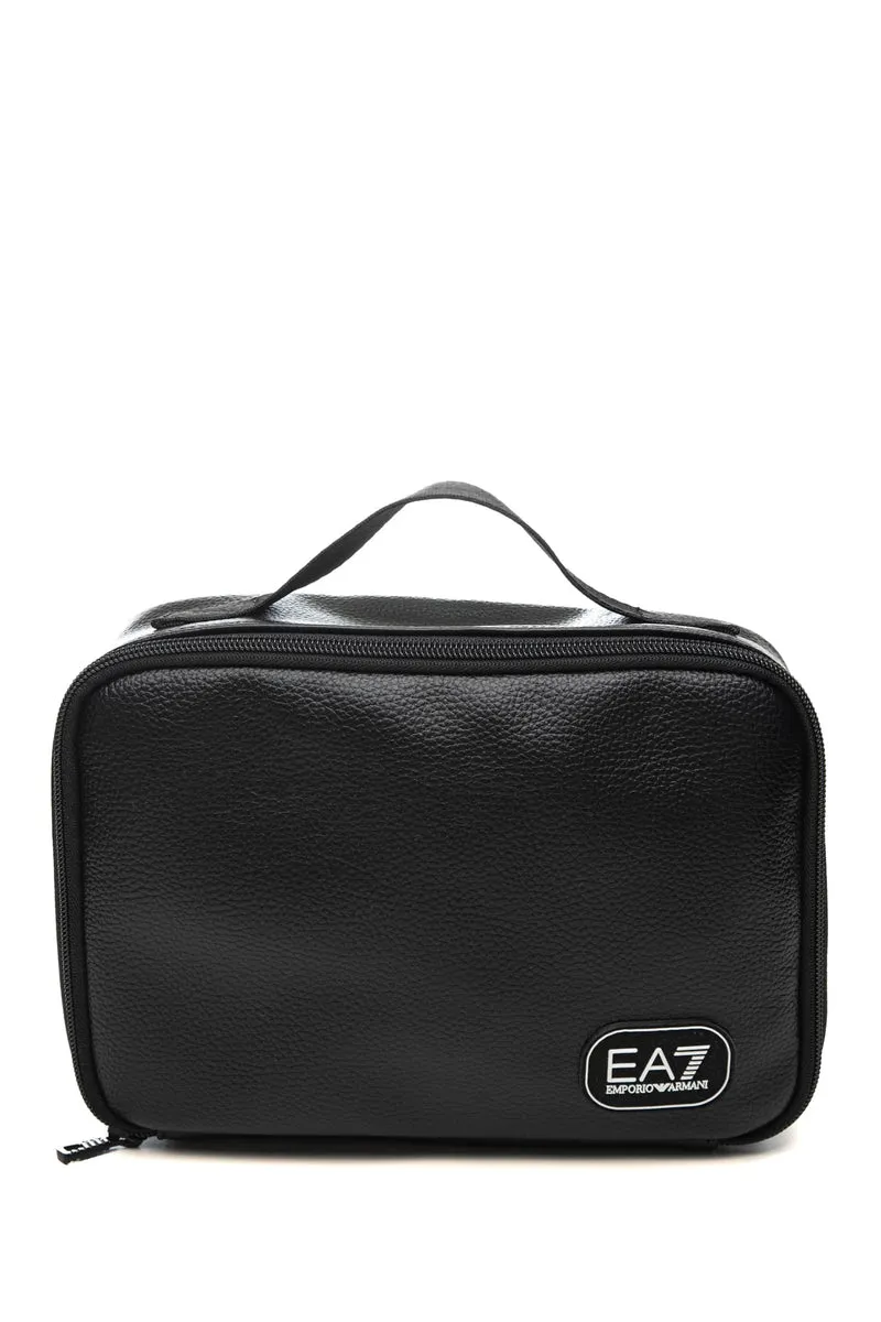 Beauty Case Ea7 Train Carryover Da Uomo Nero In Poliuretano