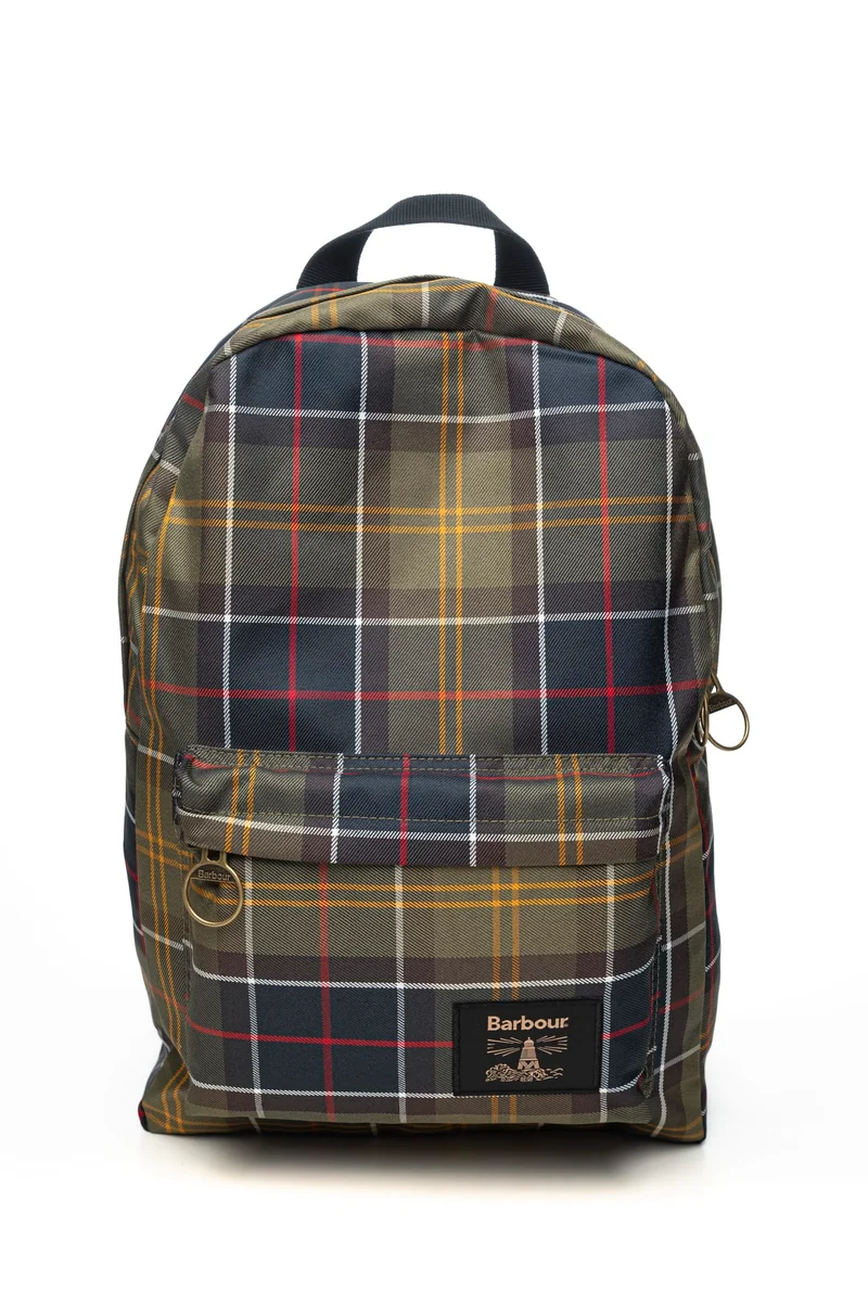 Zaino Barbour Torriton Backpack Da Uomo Tartan Verde Blu Giallo Rosso In Poliestere
