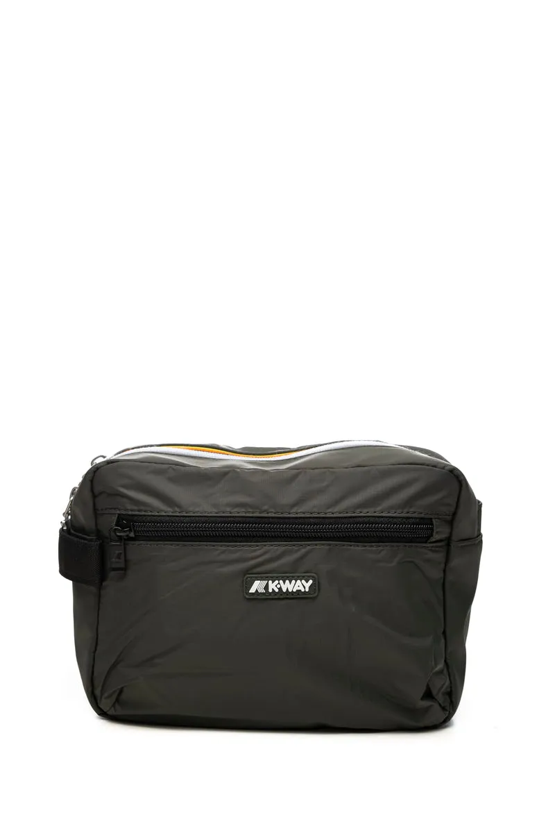 Pochette Beauty Case K-Way Demu Unisex Verde Militare Scuro In Nylon