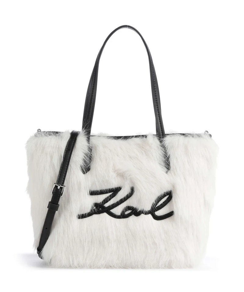 Karl Lagerfeld K/Signature Small Borsa shopper off white