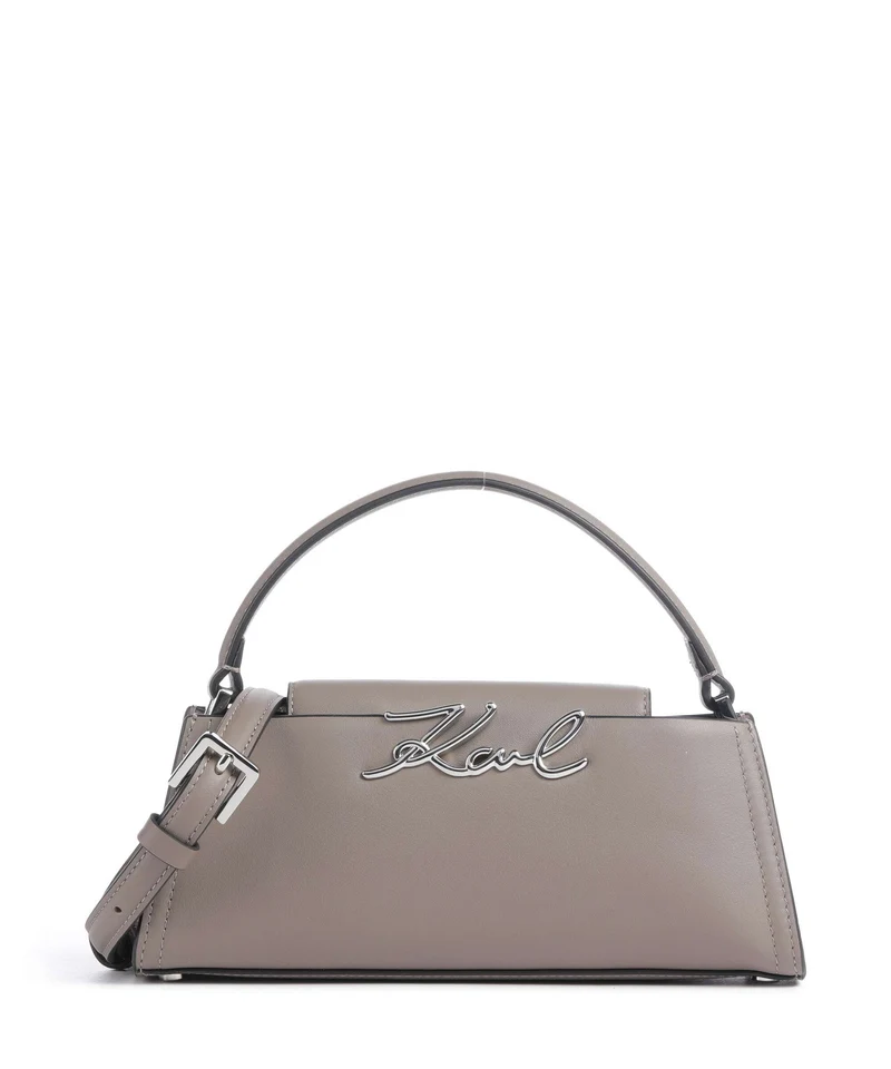 Karl Lagerfeld K/Signature Mini Borsa a mano ash grey