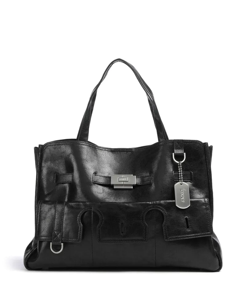 DKNY Bryar Large Borsa a mano black/silver