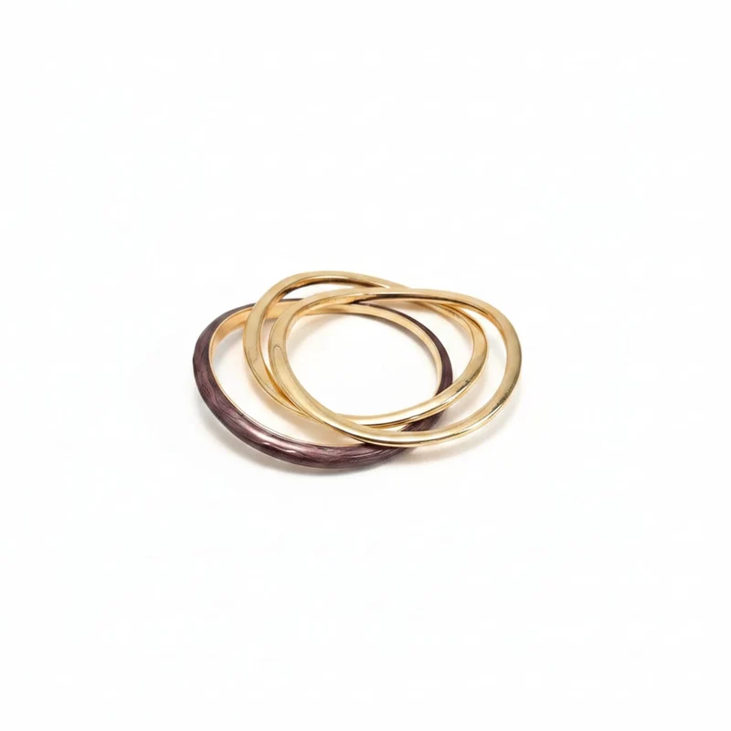 Bracciali rigidi: 3 smaltati per te - Viola
