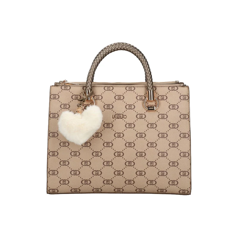 Borsa Donna a bauletto con cuore bianco